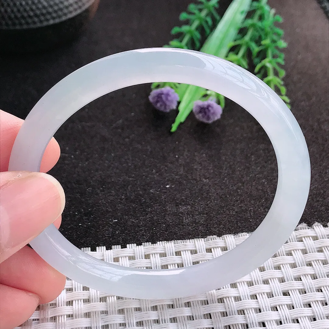 天然A货翡翠55/50/7.6/7.2老坑冰透果冻胶冰晴贵妃手镯翡翠玉镯