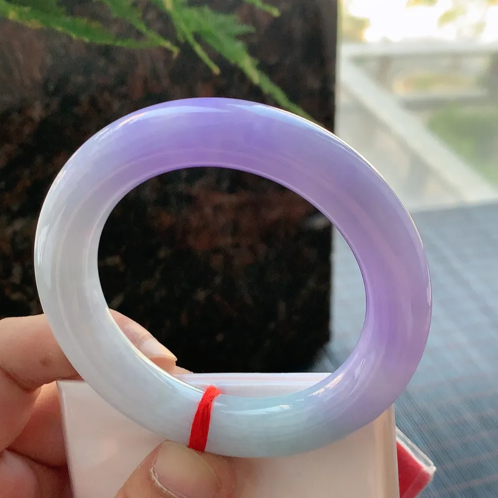 圆条一大节紫罗兰 微细纹 尺寸:54.6/12.3 超美