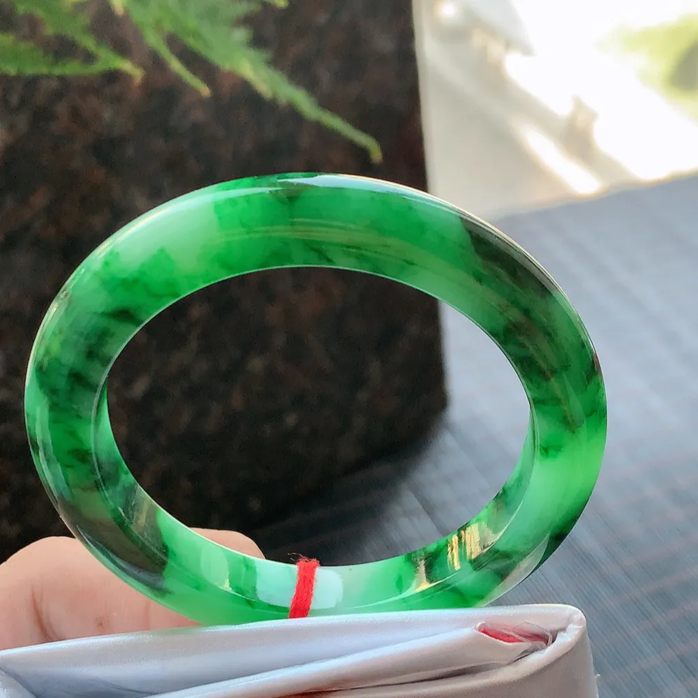 正圈满圈辣绿 无瑕 尺寸:53.1/9.3/9.1 色辣🥰🥰