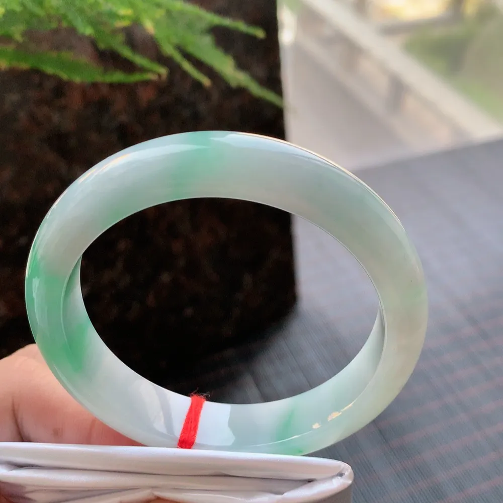 正圈冰糯蓝绿 无瑕 尺寸:56.6/12.8/8.3 色好