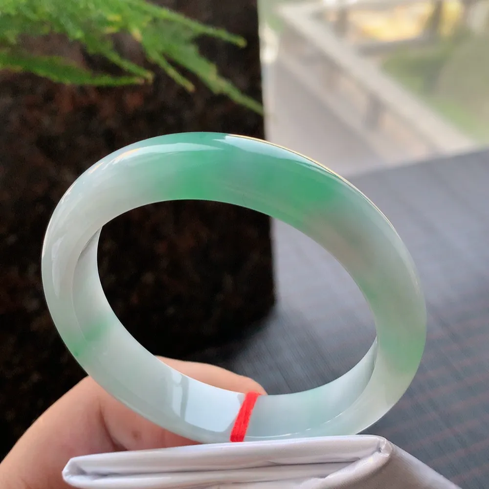 正圈冰糯蓝绿 无瑕 尺寸:56.6/12.8/8.3 色好