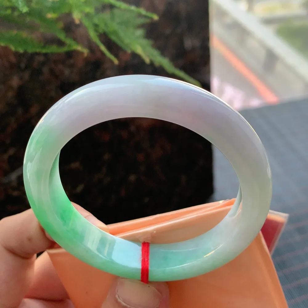 正圈冰糯春彩 无瑕 尺寸:56.1/12.5/8.6 超美