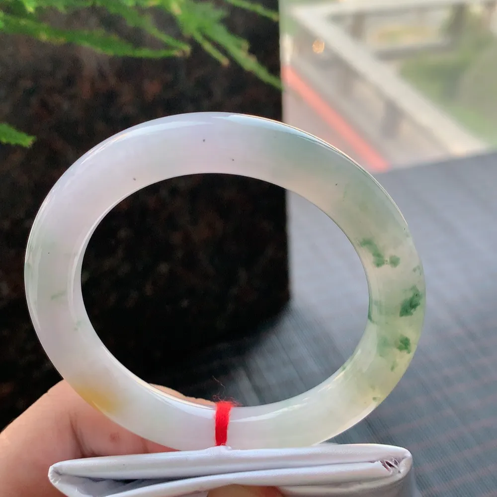 圆条冰双彩飘花 无瑕 尺寸:55.7/10.1 超美🥰🥰