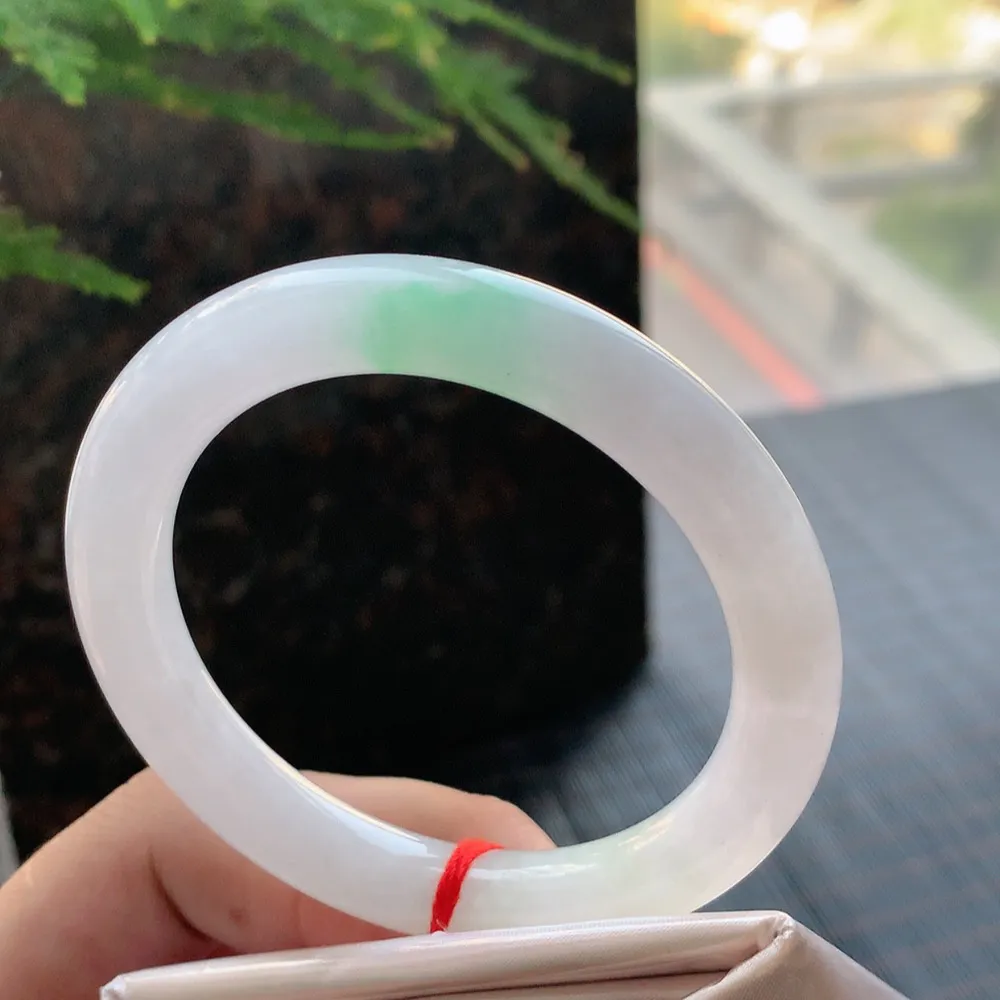 圆条冰糯春彩 无瑕 尺寸:53.3/9.1 冰润🥰🥰