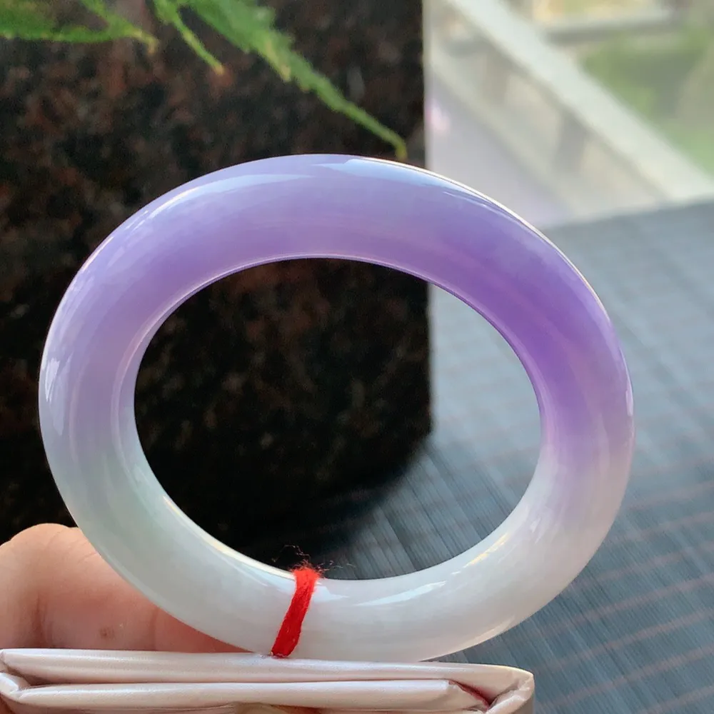 圆条一大节紫罗兰 微细纹 尺寸:54.6/12.3 超美