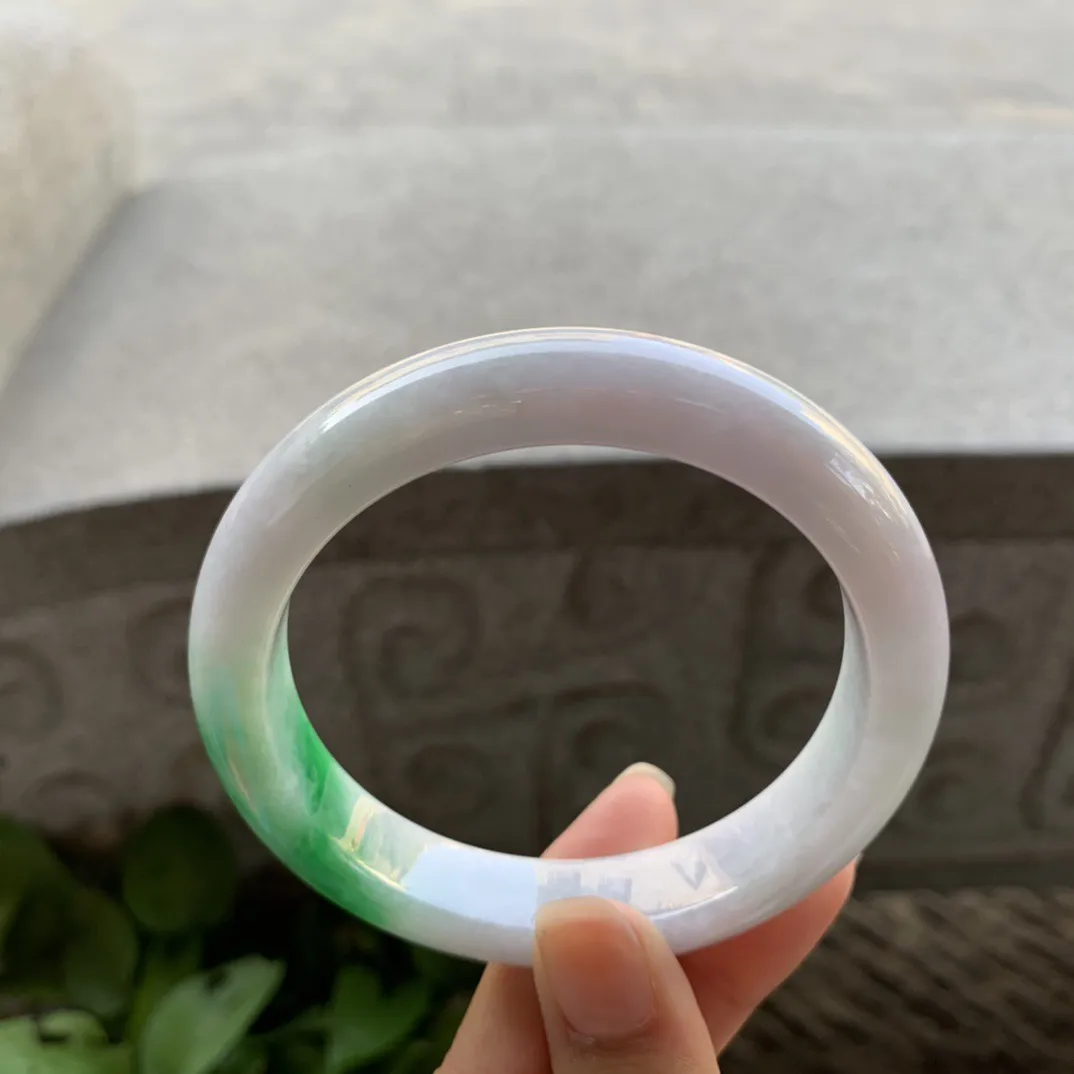 大圈口 59.6-12.7-8.8【辣绿正圈手镯】正圈59 60可戴