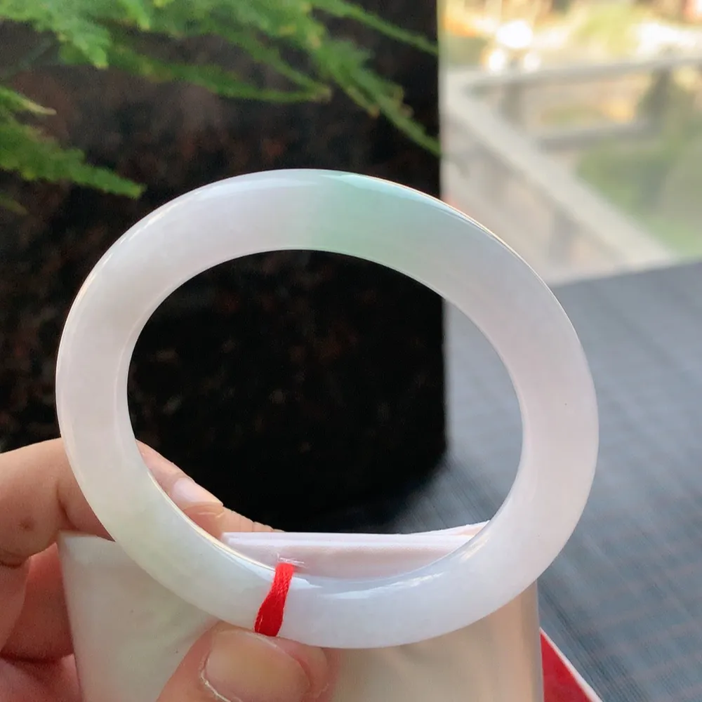 圆条冰糯春彩 无瑕 尺寸:53.3/9.1 冰润🥰🥰