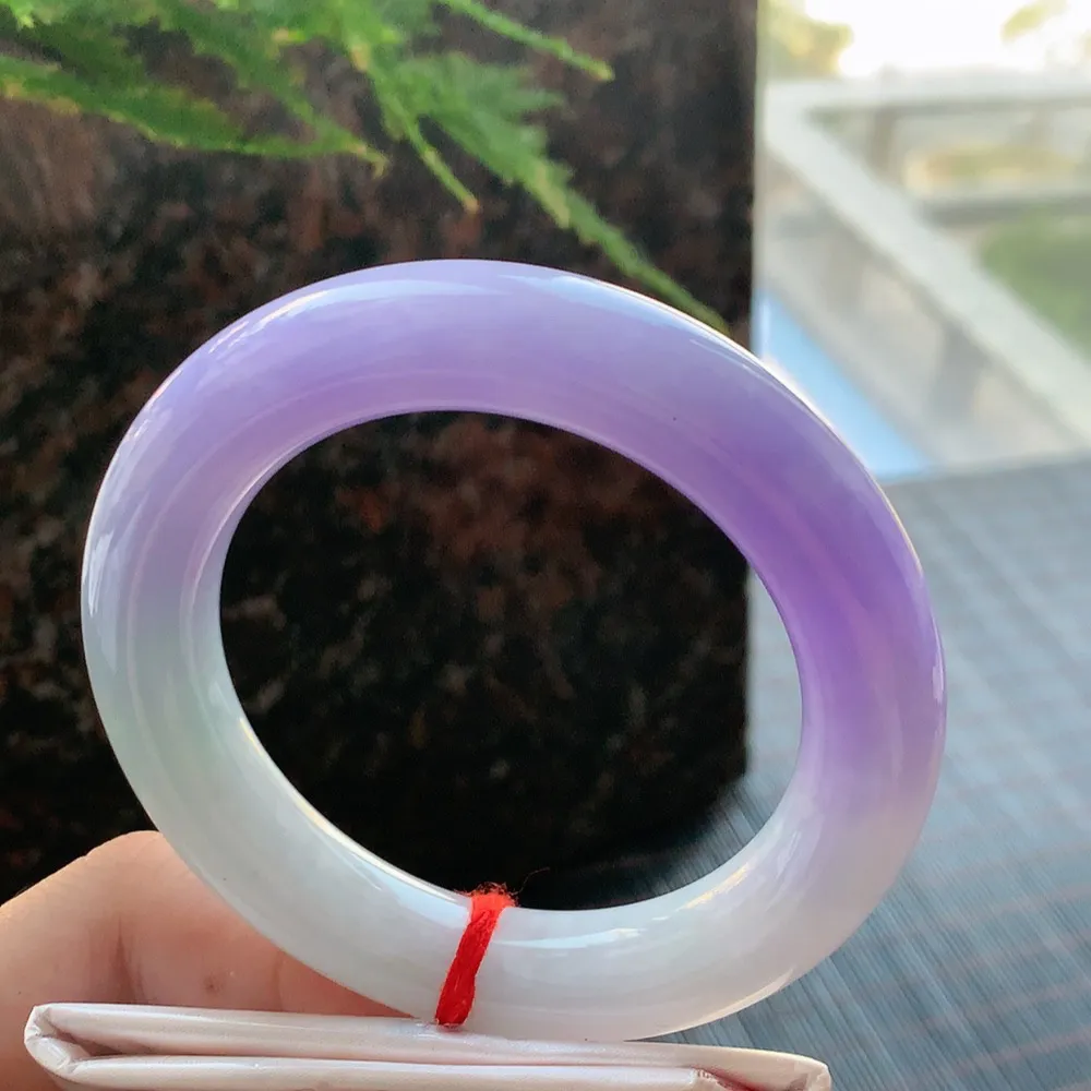 圆条一大节紫罗兰 微细纹 尺寸:54.6/12.3 超美