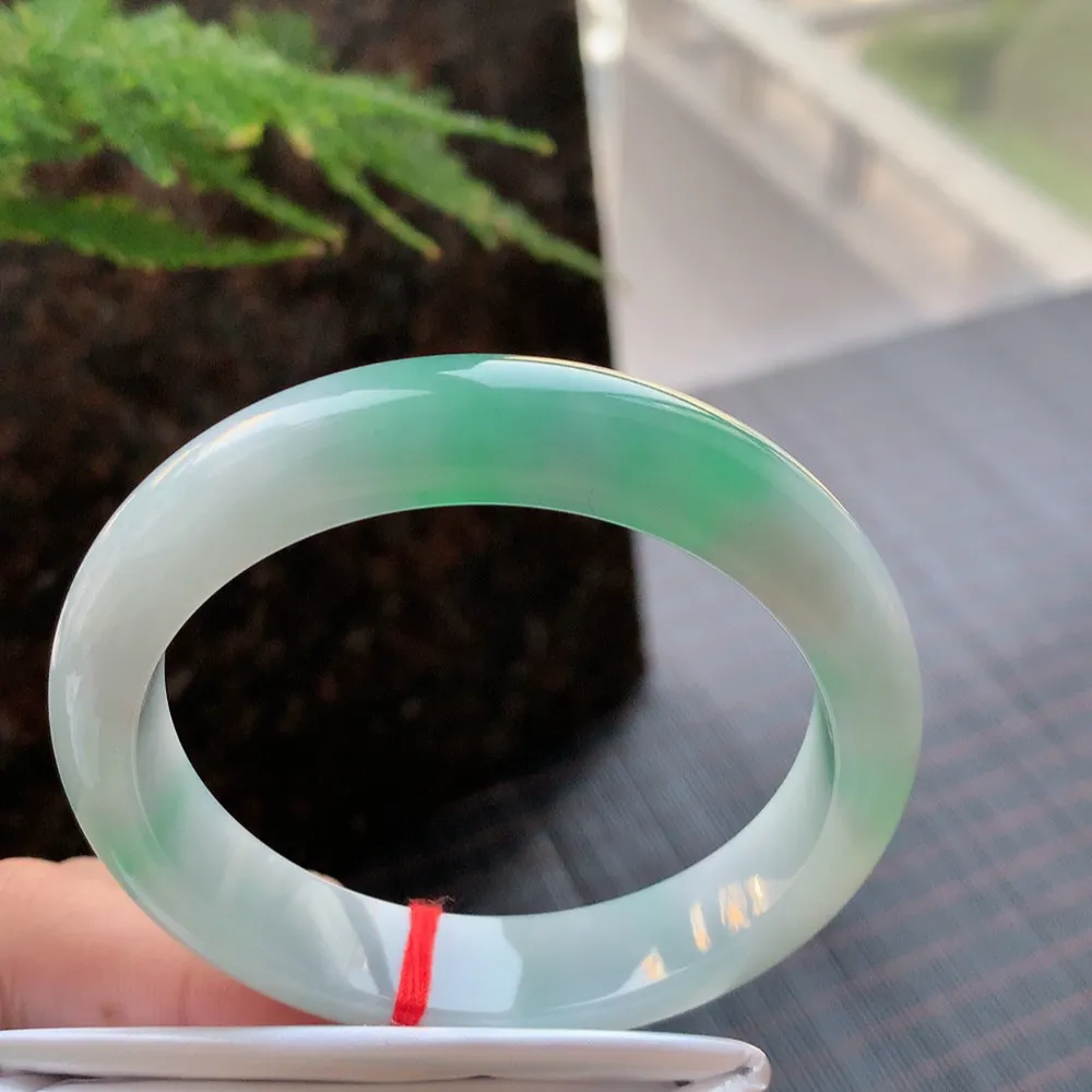 正圈冰糯蓝绿 无瑕 尺寸:56.6/12.8/8.3 色好