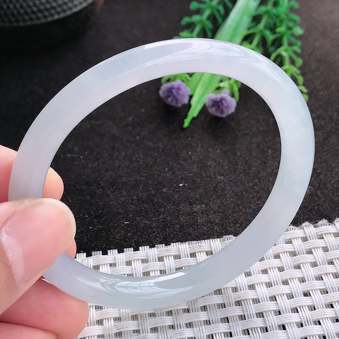 天然A货翡翠55/50/7.6/7.2老坑冰透果冻胶冰晴贵妃手镯翡翠玉镯