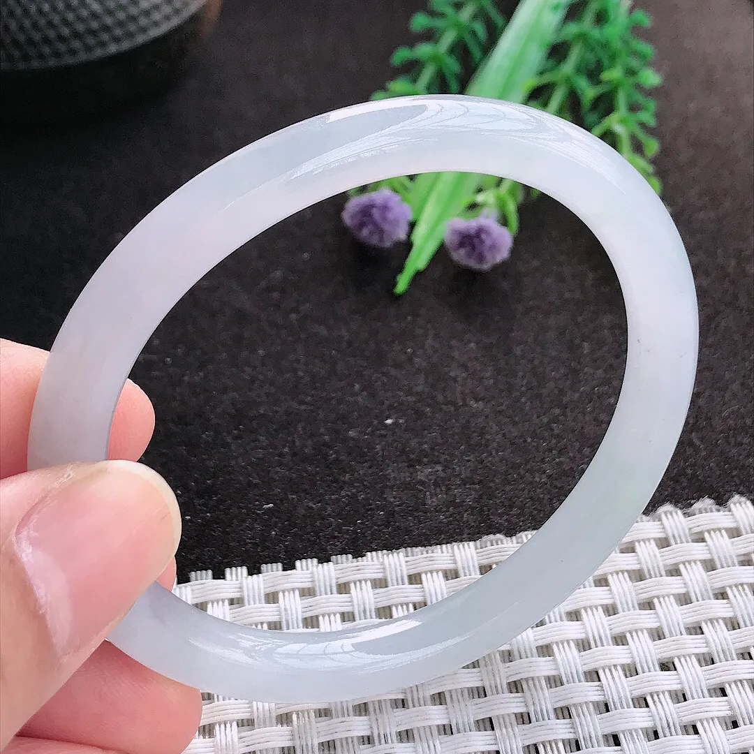 天然A货翡翠55/50/7.6/7.2老坑冰透果冻胶冰晴贵妃手镯翡翠玉镯