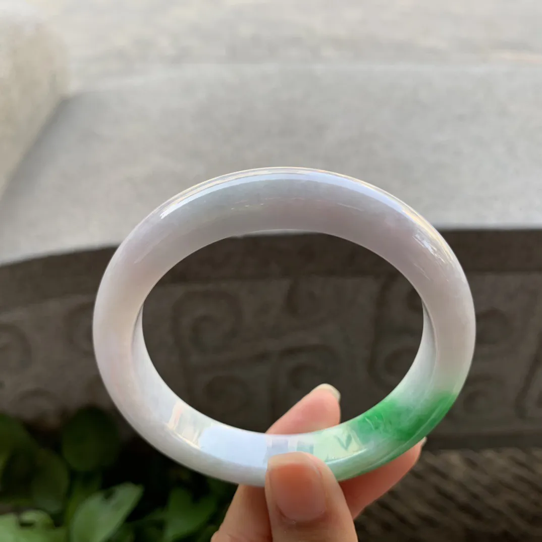 大圈口 59.6-12.7-8.8【辣绿正圈手镯】正圈59 60可戴