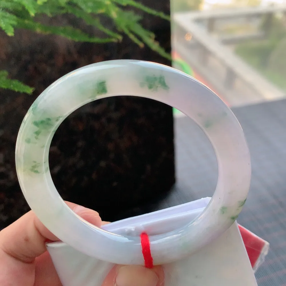 圆条冰双彩飘花 无瑕 尺寸:55.7/10.1 超美🥰🥰