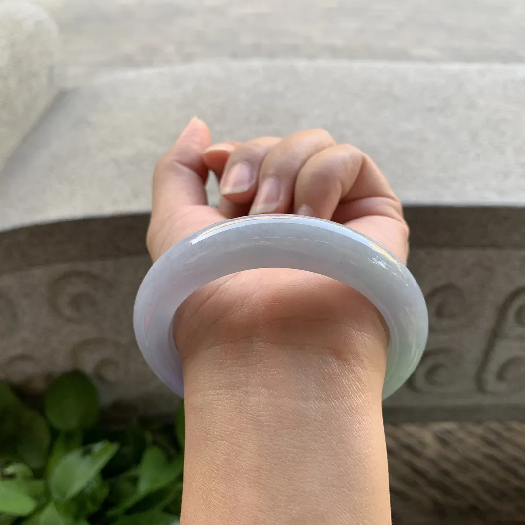 圈口56.2-11.9-9.7 【茄紫正圈手镯】正圈56 57可戴