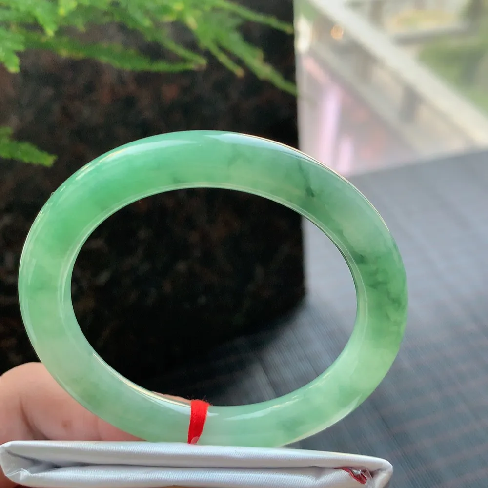 圆条冰绿 无瑕 尺寸:52.7/9.4/9.1 色好