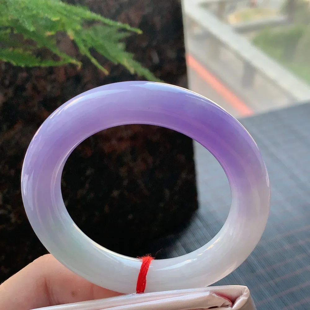 圆条一大节紫罗兰 微细纹 尺寸:54.6/12.3 超美