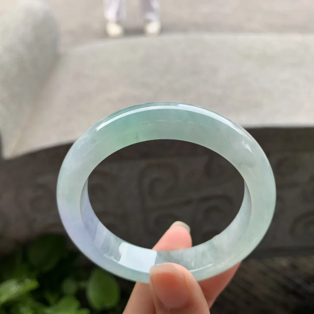 小圈口52.2-12.4-8.4 【冰春彩正圈手镯】正圈52 53可戴