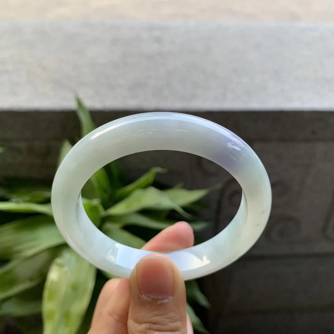 小圈口 52.3-10.6-8.2【飘茄紫正圈手镯】正圈52 53可戴