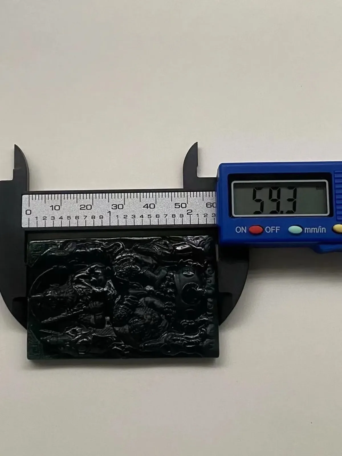 墨翠【赵公明—五路财神】细腻干净，黑度好，性价比高，雕工精湛，打灯透绿.