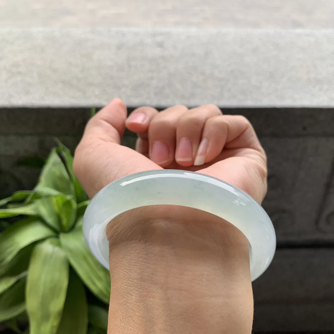 圈口 57.5-12.3-9.4【高冰晴正圈手镯】正圈57 58可戴