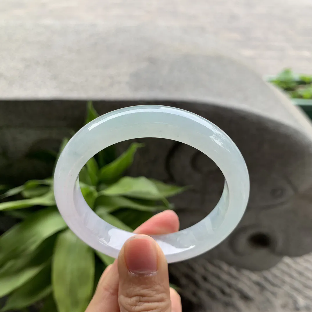 圈口55.2-12.6-8.1 【冰种正圈手镯】正圈55 56可戴