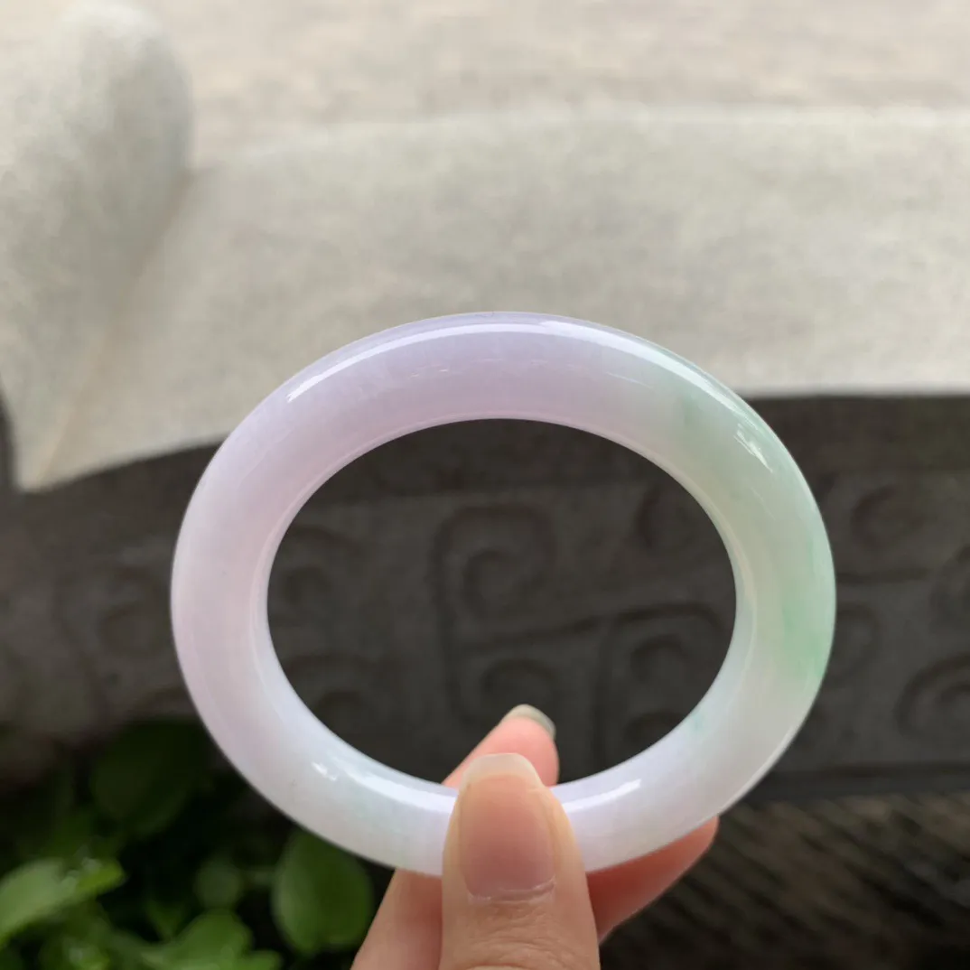 圈口54.2-11.2 冰春彩圆条手镯】圆条54 55可戴