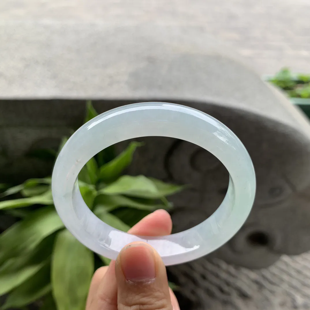 圈口55.2-12.6-8.1 【冰种正圈手镯】正圈55 56可戴