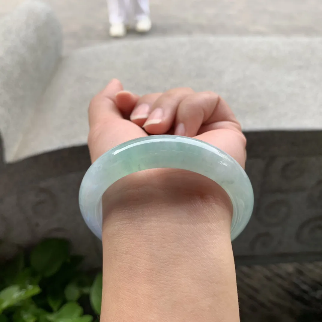 小圈口52.2-12.4-8.4 【冰春彩正圈手镯】正圈52 53可戴