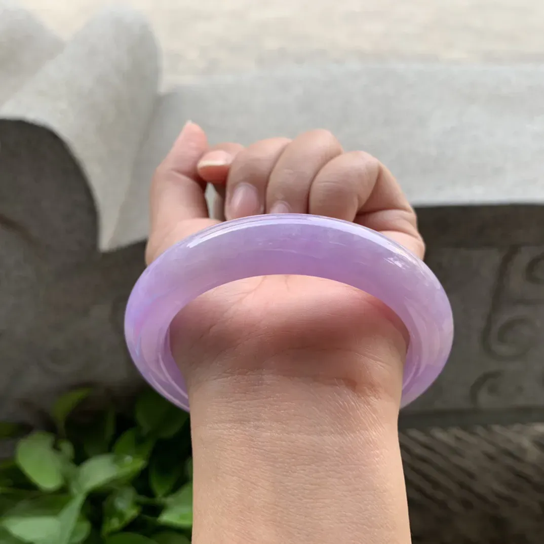 大圈口 60.8-12.4-10.5【满紫正圈手镯】正圈60 61可戴