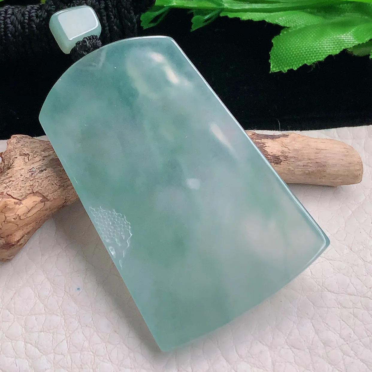 mut自然光55.6*36*5.6天然缅甸翡翠冰晴自在观音 玉观音玉吊坠 玉挂件