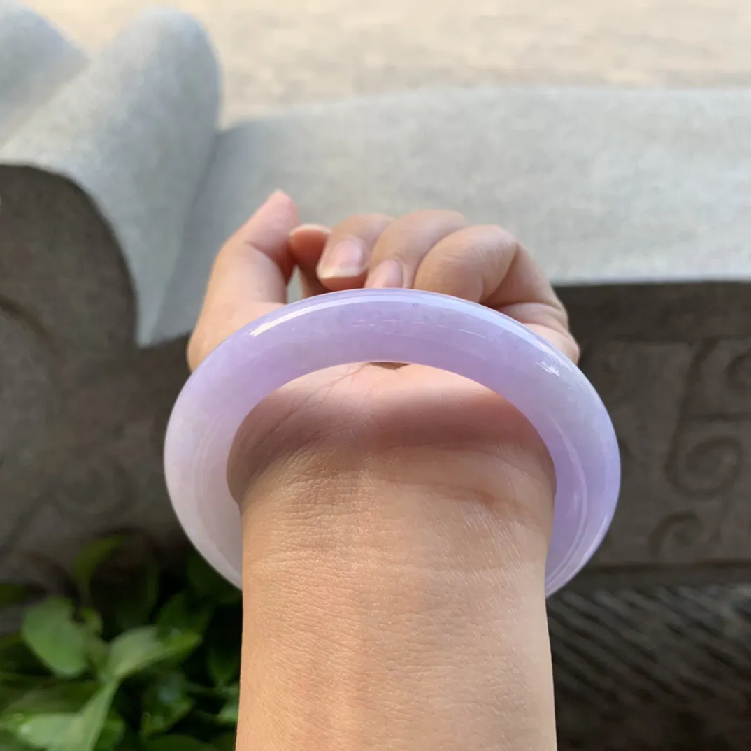 圈口57.3-11.4 【紫罗兰圆条手镯】圆条57 58可戴