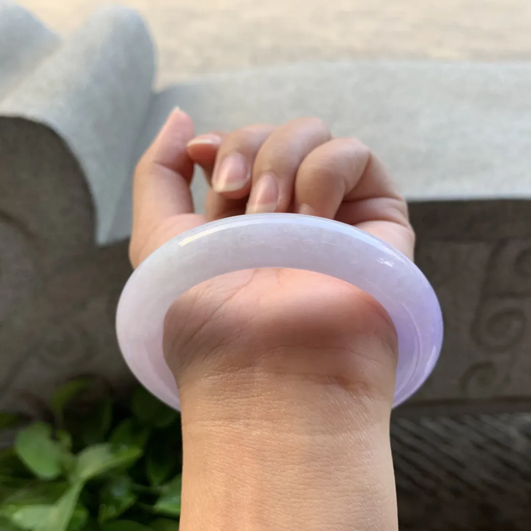 圈口57.3-11.4 【紫罗兰圆条手镯】圆条57 58可戴