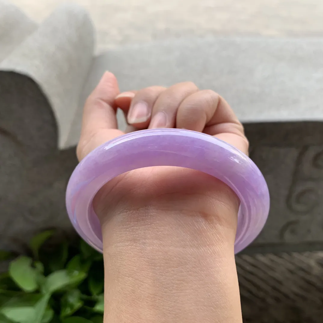 大圈口 60.8-12.4-10.5【满紫正圈手镯】正圈60 61可戴