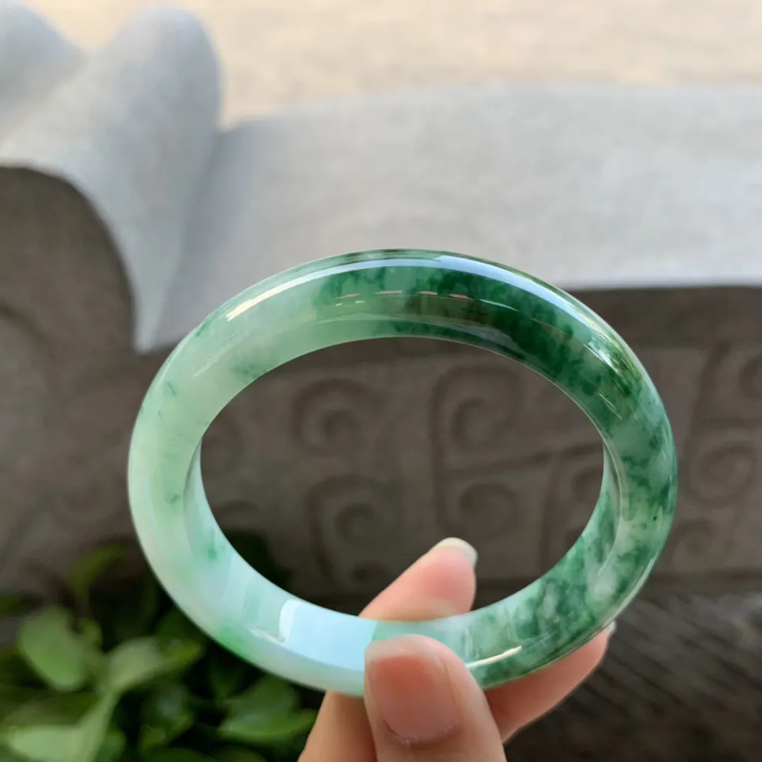 圈口56.5-11.9-8.3 【辣绿正圈手镯】正圈56 57可戴