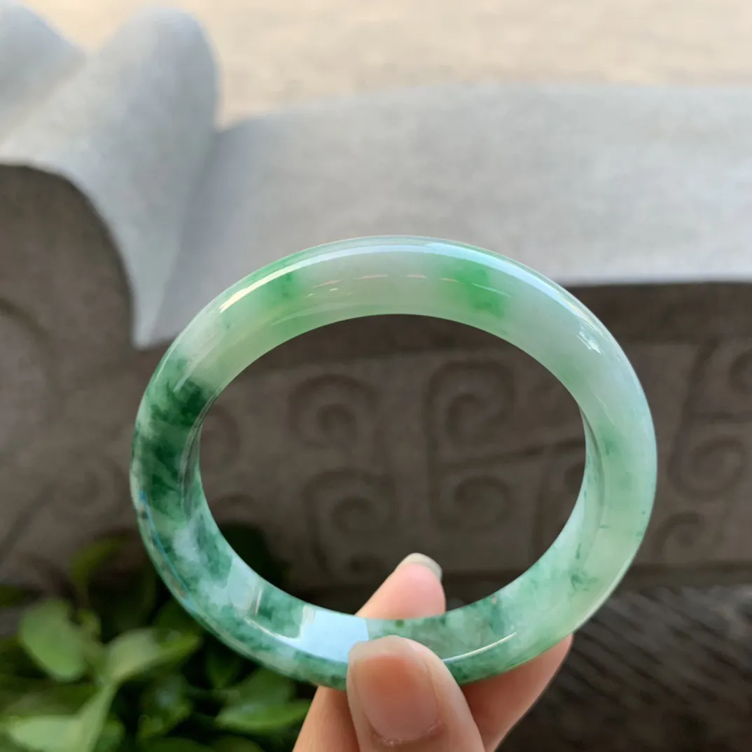 圈口56.5-11.9-8.3 【辣绿正圈手镯】正圈56 57可戴