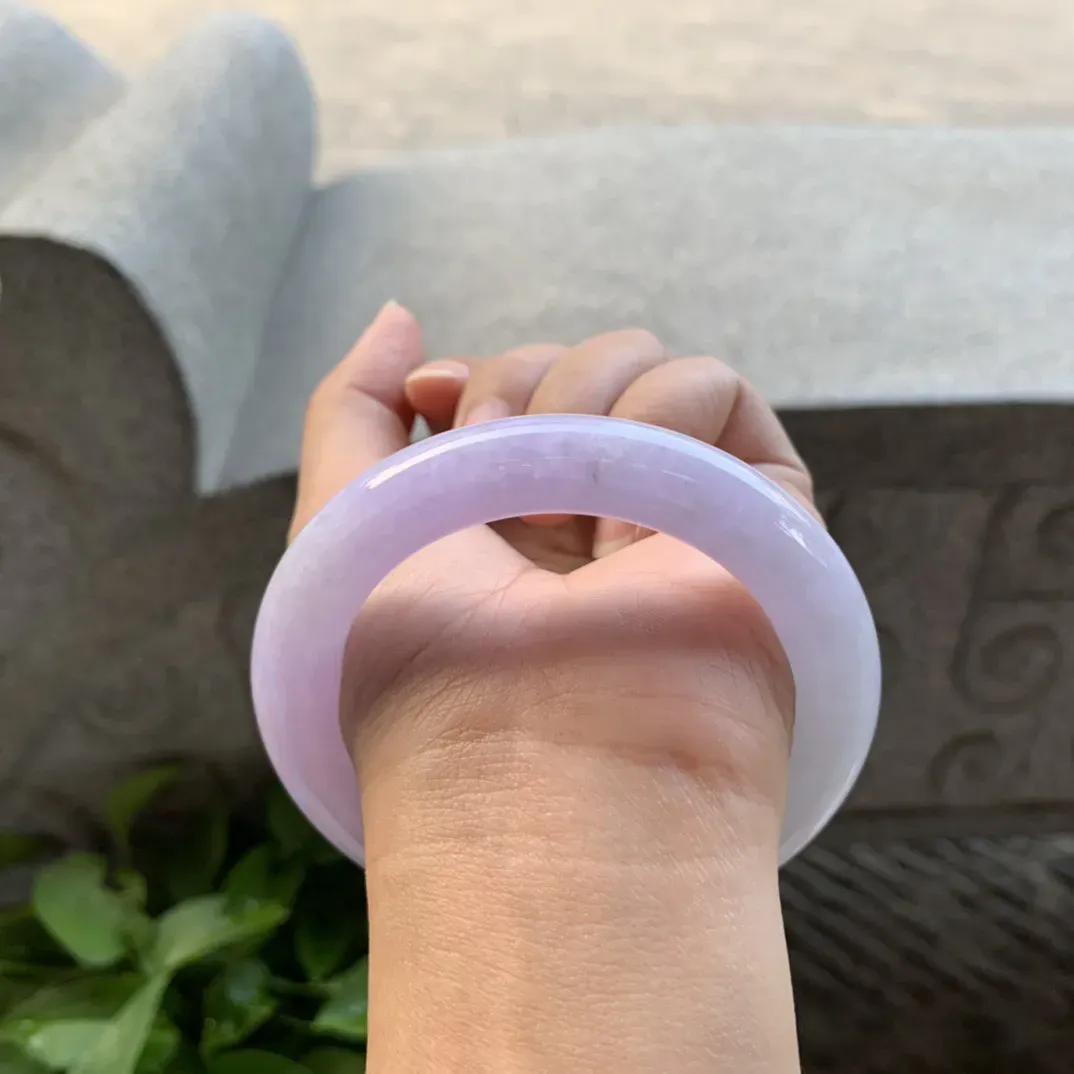 圈口57.3-11.4 【紫罗兰圆条手镯】圆条57 58可戴