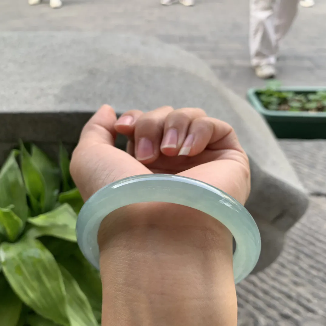 圈口 57.2-9.9【冰晴水圆条手镯】圆条57 58可戴