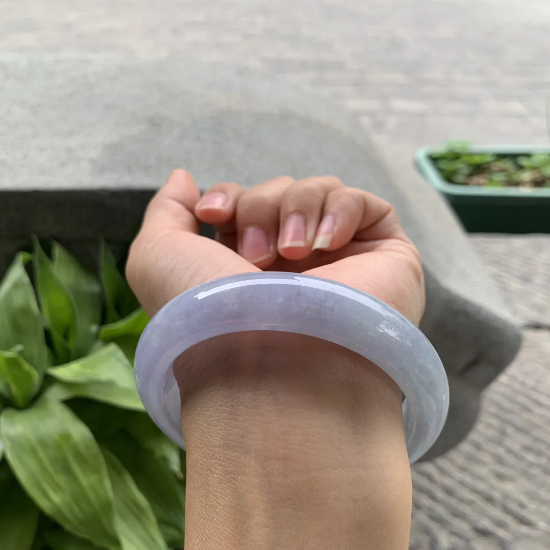 大圈口59.8-13.6-9.2 【茄紫正圈手镯】正圈59 60可戴