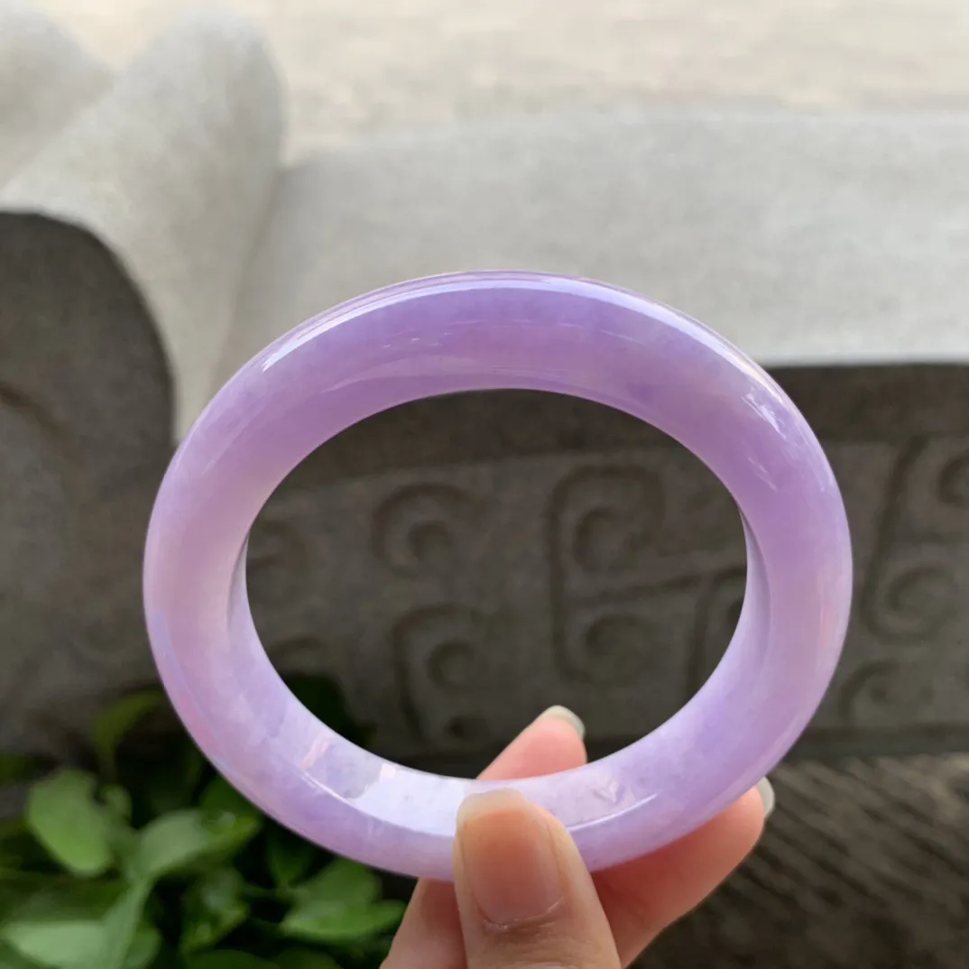 大圈口 60.8-12.4-10.5【满紫正圈手镯】正圈60 61可戴