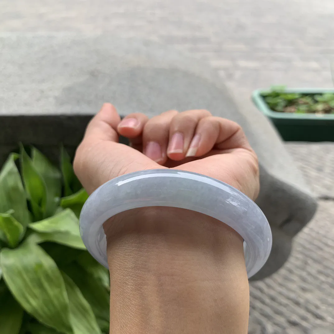 大圈口59.8-13.6-9.2 【茄紫正圈手镯】正圈59 60可戴