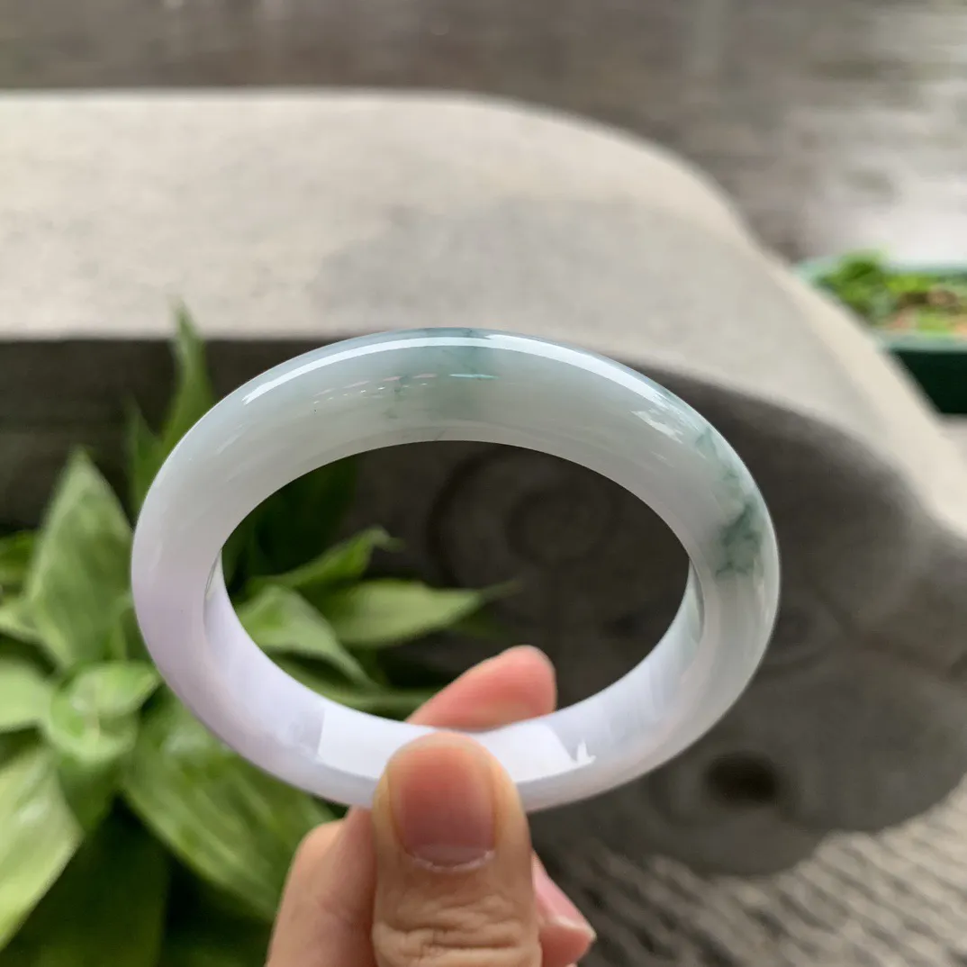 圈口54.2-10.7-8.7 【飘花正圈手镯】正圈54 55可戴