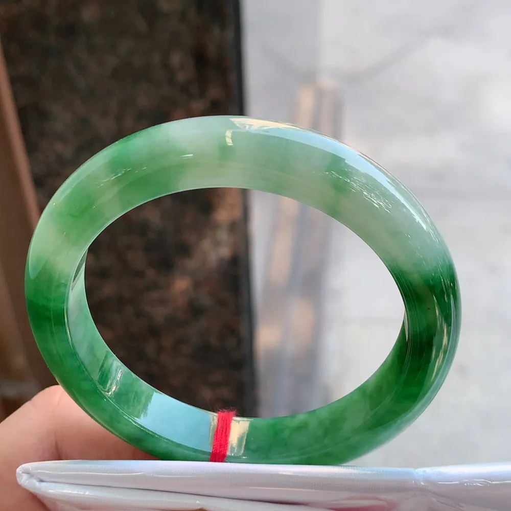 正圈一大节辣绿 无瑕 尺寸:60.1/12/9.1 色好