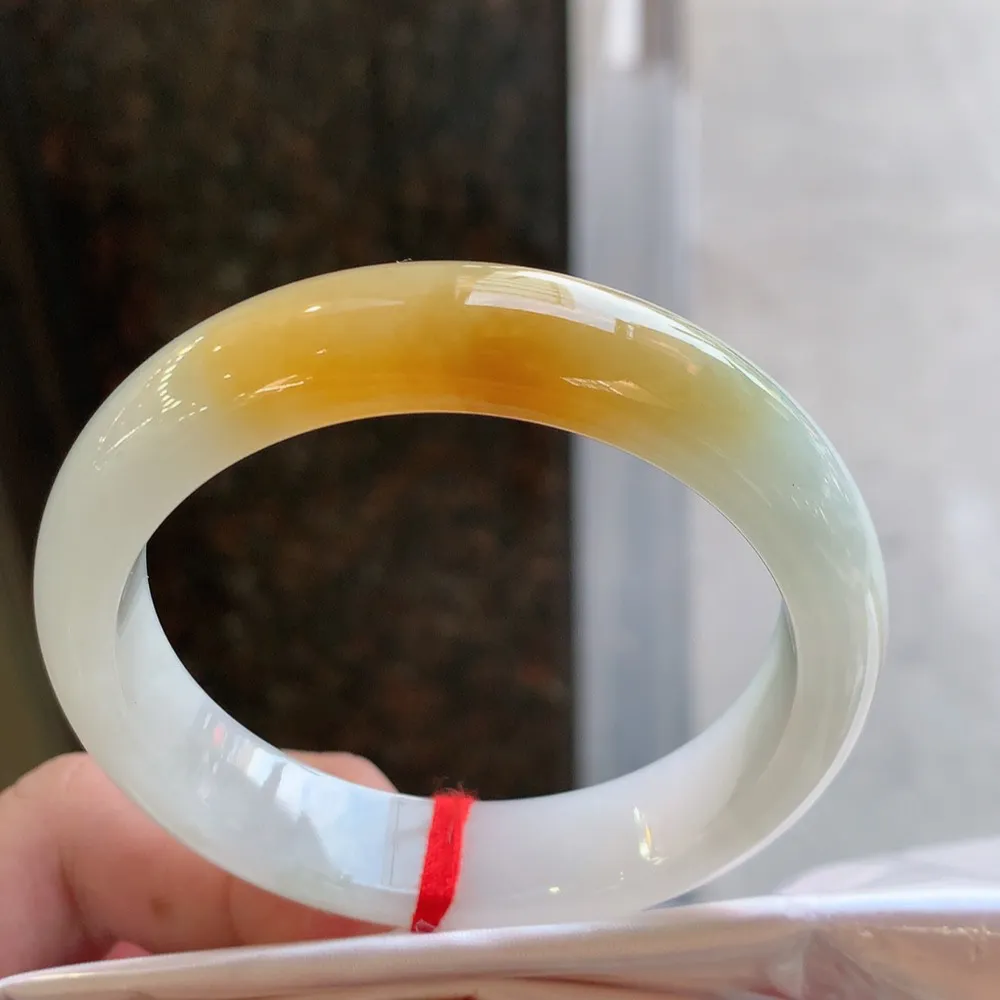 正圈冰黄翡 微细线 尺寸:54.6/13.1/8 超值🥰🥰