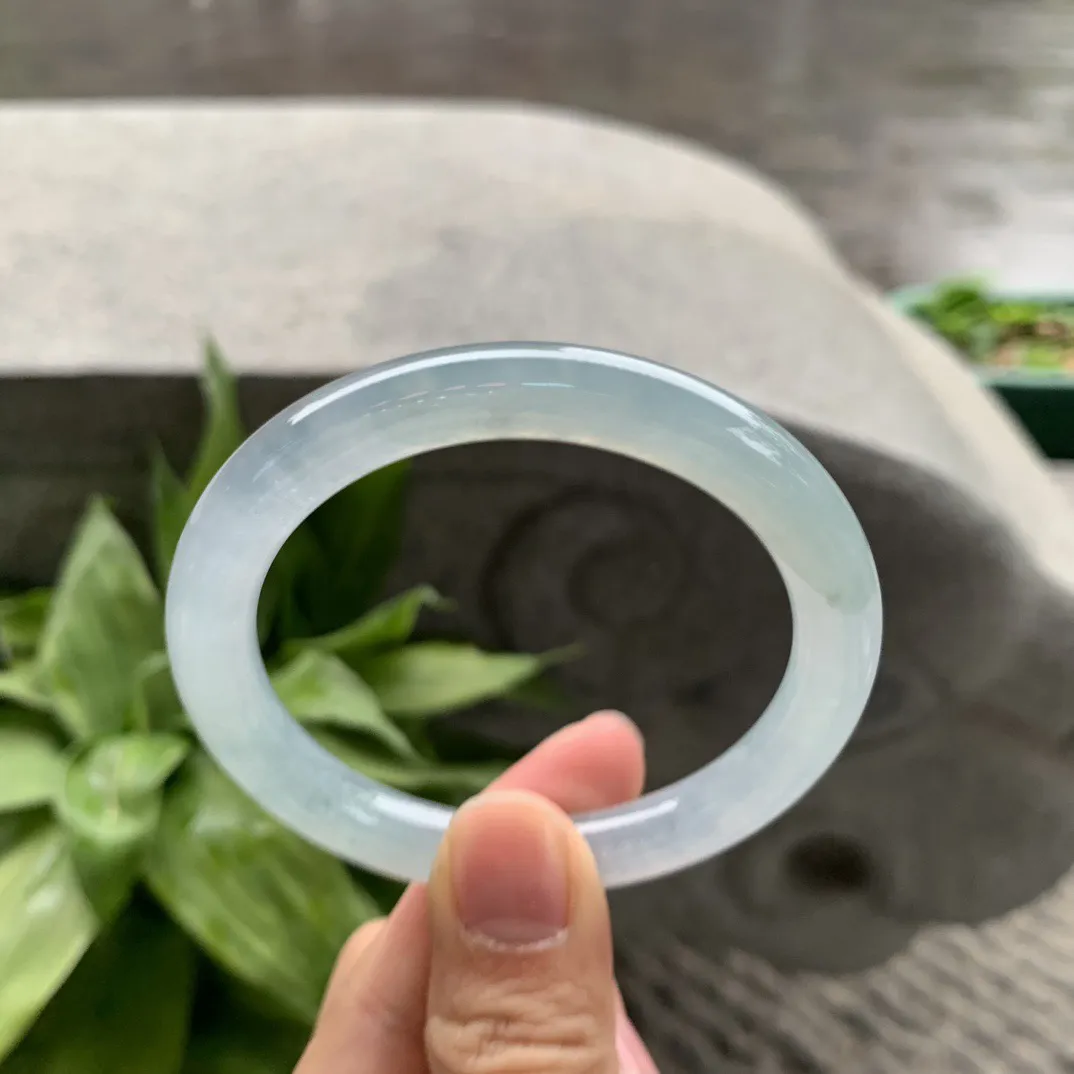 小圈口 53-8.3【冰晴圆条手镯】圆条 53 54可戴