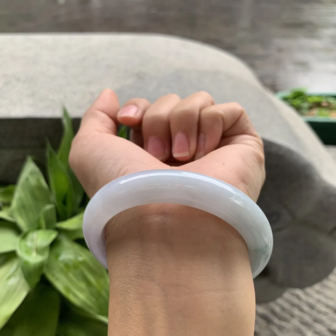 圈口54.2-10.7-8.7 【飘花正圈手镯】正圈54 55可戴