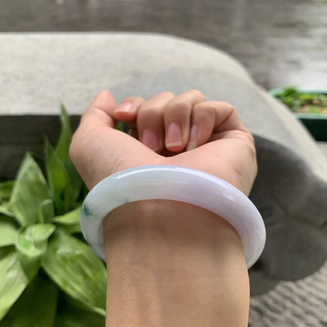 圈口54.2-10.7-8.7 【飘花正圈手镯】正圈54 55可戴