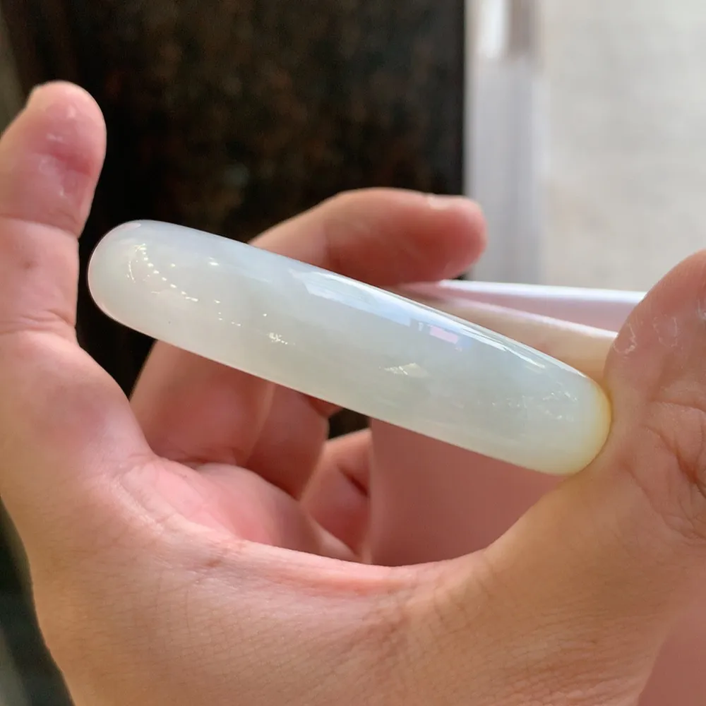 正圈冰黄翡 微细线 尺寸:54.6/13.1/8 超值🥰🥰