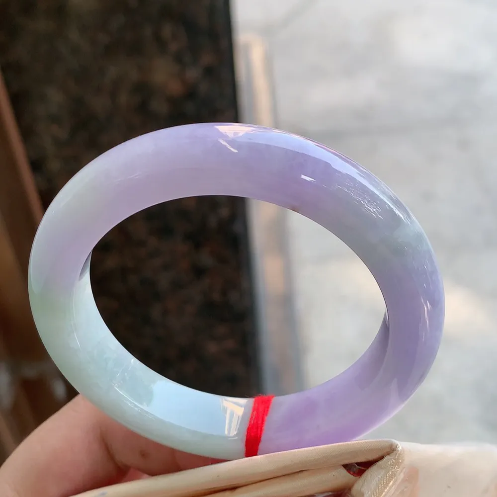 正圈冰糯紫罗兰 无瑕 尺寸:55.5/11.7/9.6 超美