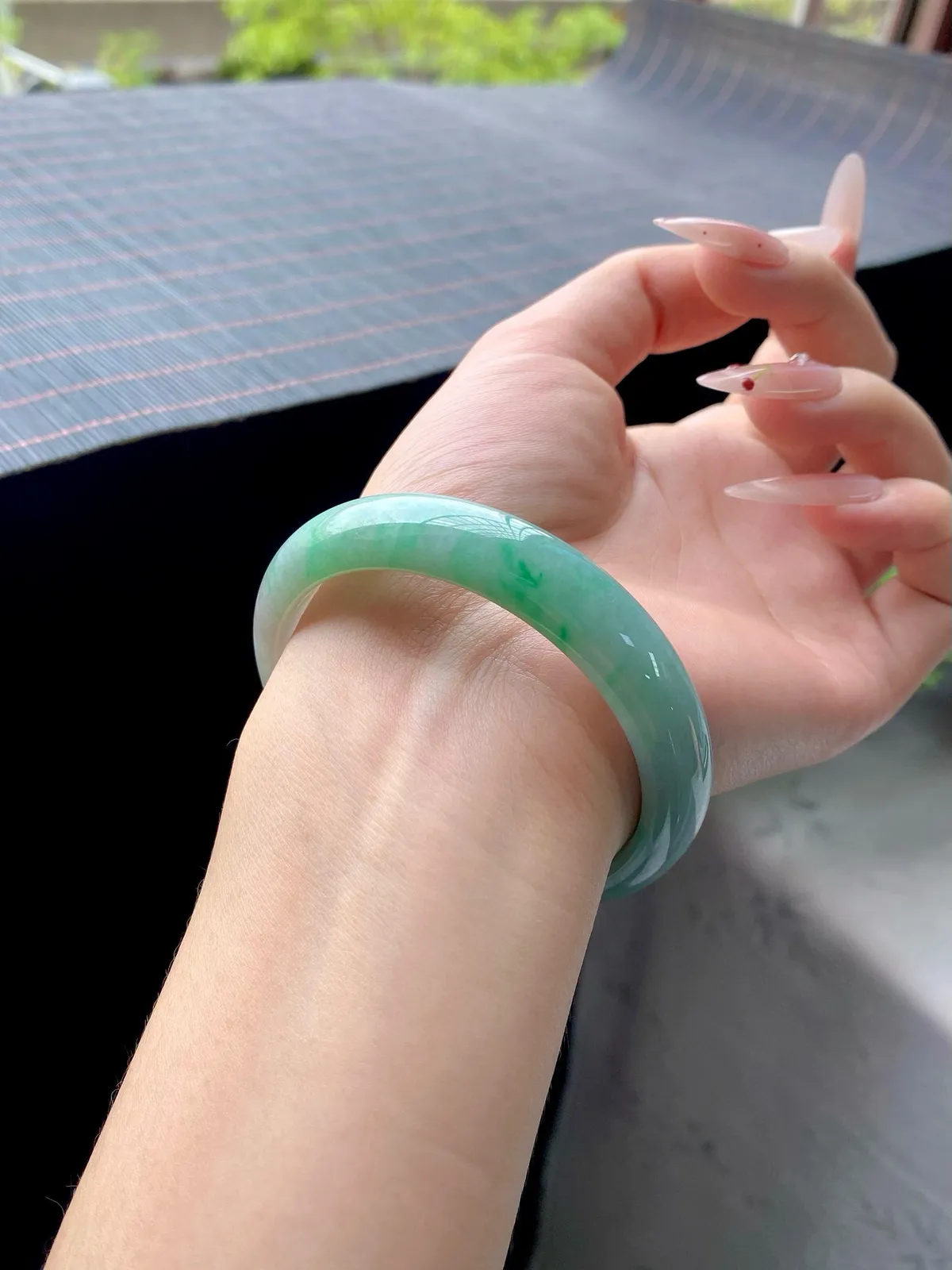 #翠友专拍#绿飘花正圈成品（完美）
⭕️57.5-12.5-7.6