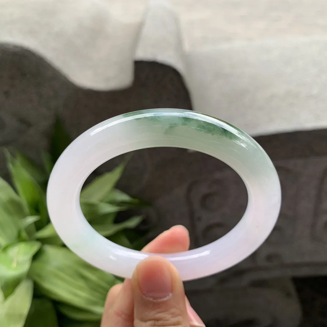 圈口 56.5-10.5-10.3【冰飘花圆条手镯】圆条56 57可戴